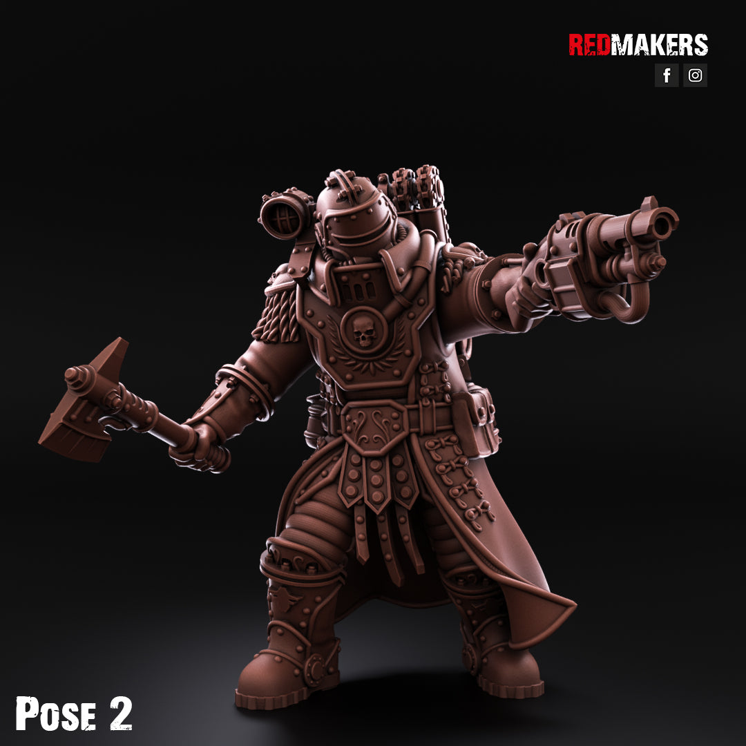 Solar Guard – Tactical Command Squad 28mm No Base