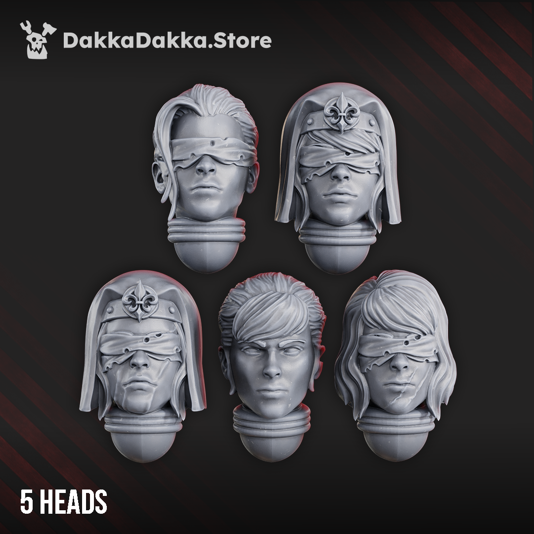 Battle Sisters Poenitentiam Head Bits Set x5