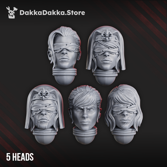 Battle Sisters Poenitentiam Head Bits Set x5