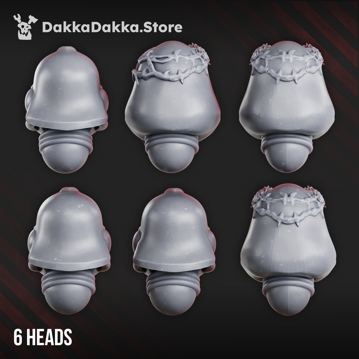 War Sisters Head Bits "Bloody Rose 2" Helmet Set x6