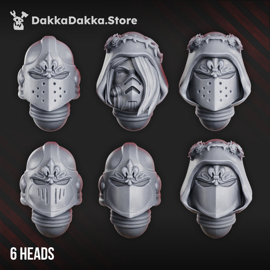 War Sisters Head Bits "Bloody Rose 2" Helmet Set x6
