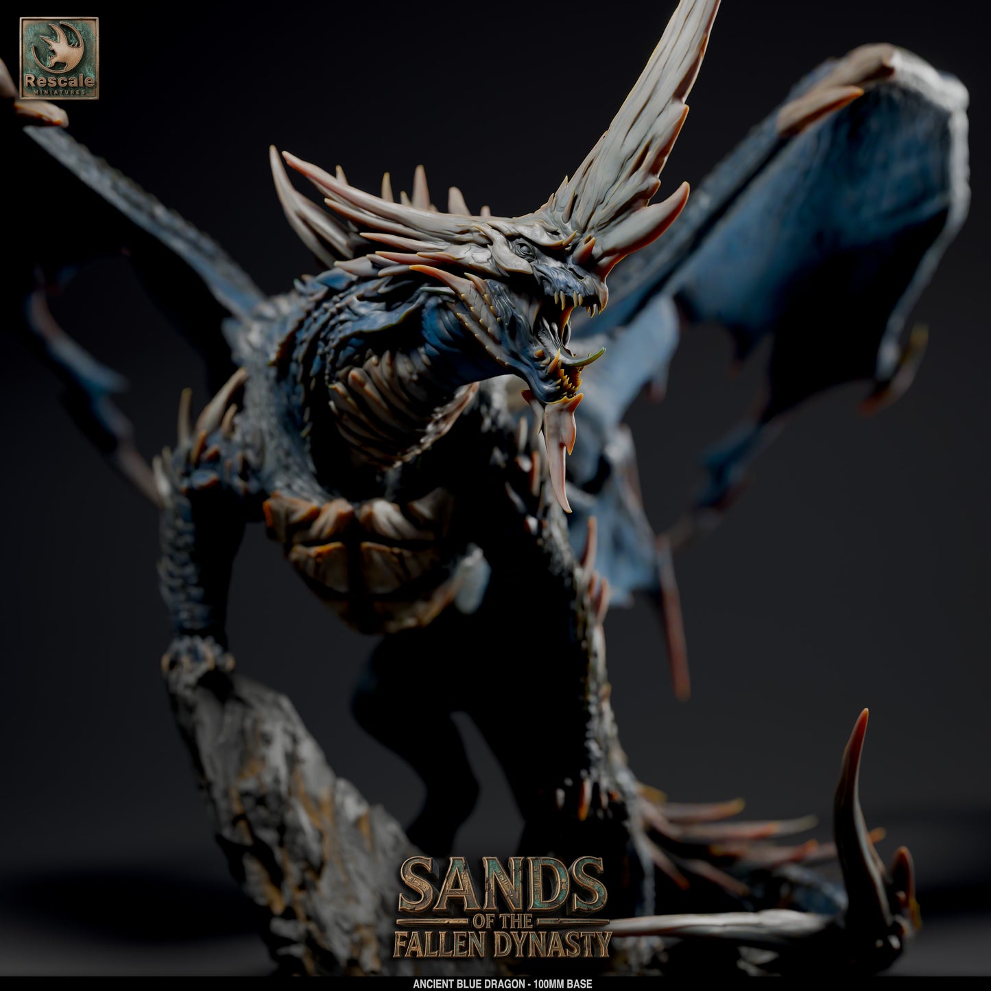 Blue Dragon - Elder 100mm Base