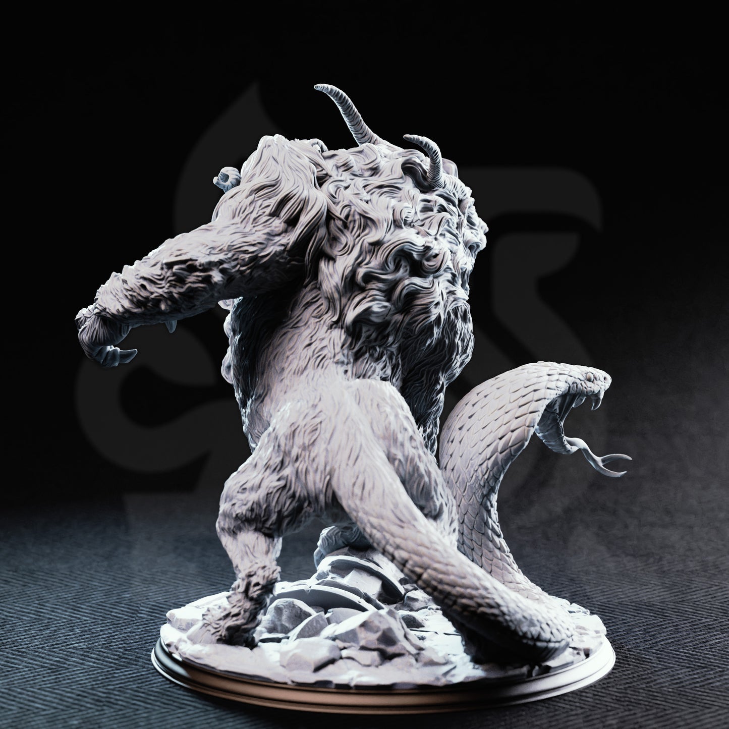 Chimera of the Plains  Capricalion 75mm Base