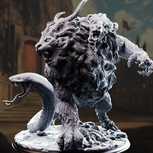 Chimera of the Plains  Capricalion 75mm Base