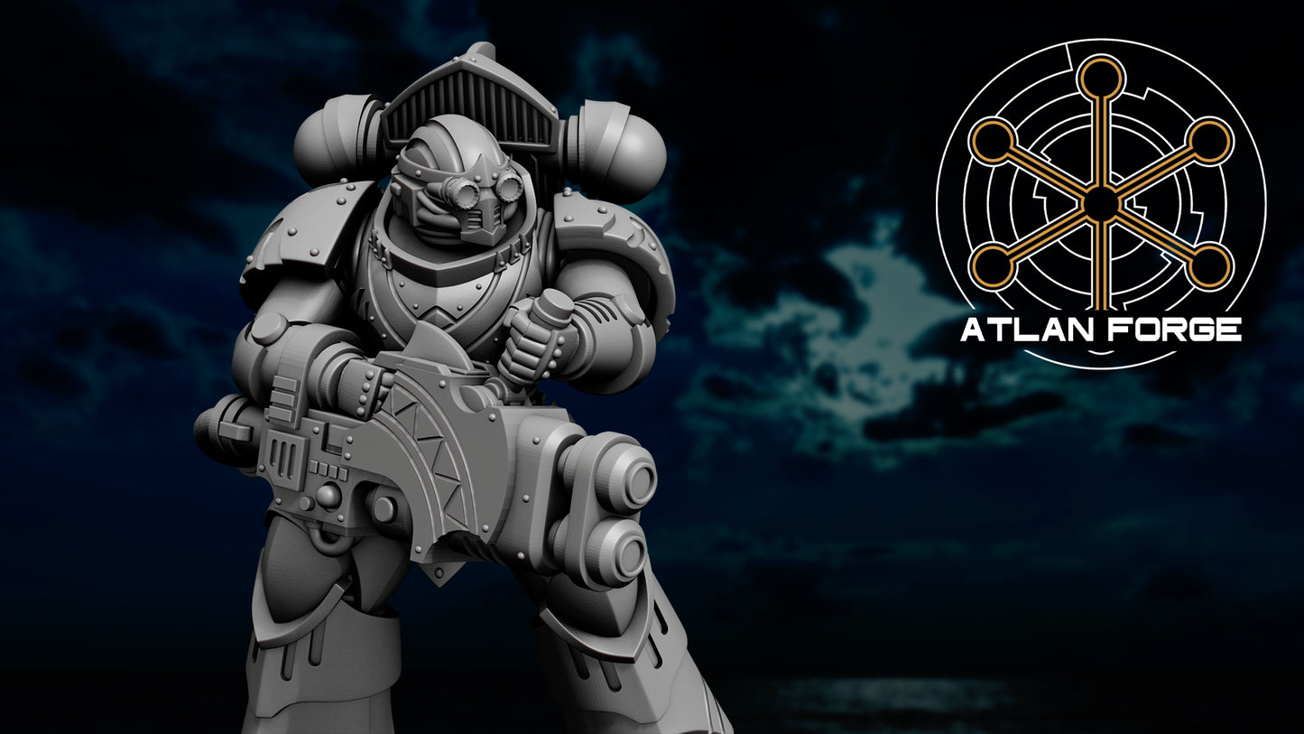 Wai Toa Delugers (5-Unit Set) by Atlan Forge 32mm Base