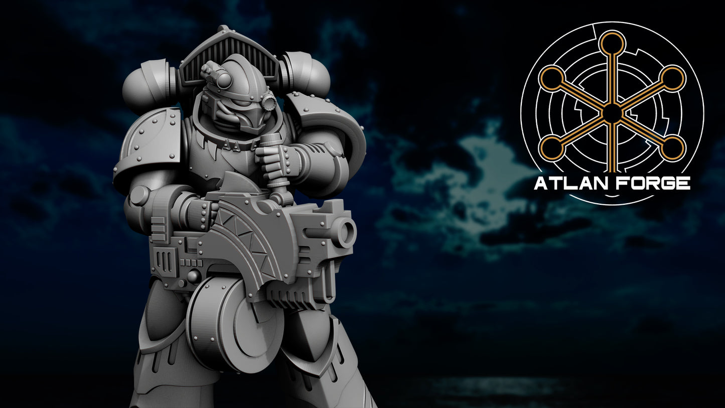 Wai Toa Delugers (5-Unit Set) by Atlan Forge 32mm Base