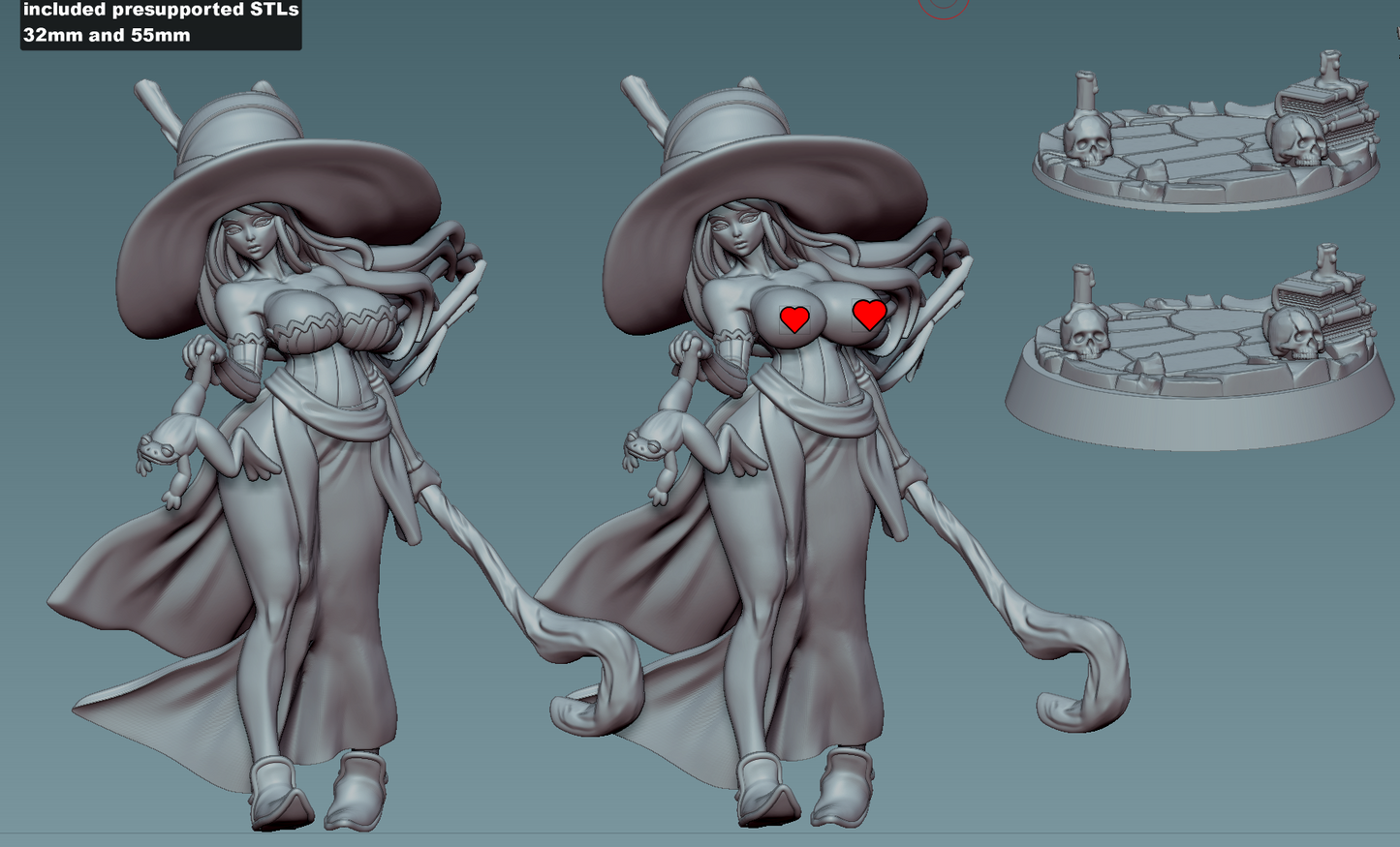 Dragon Spellweaver Sorceress 32mm and 55mm
