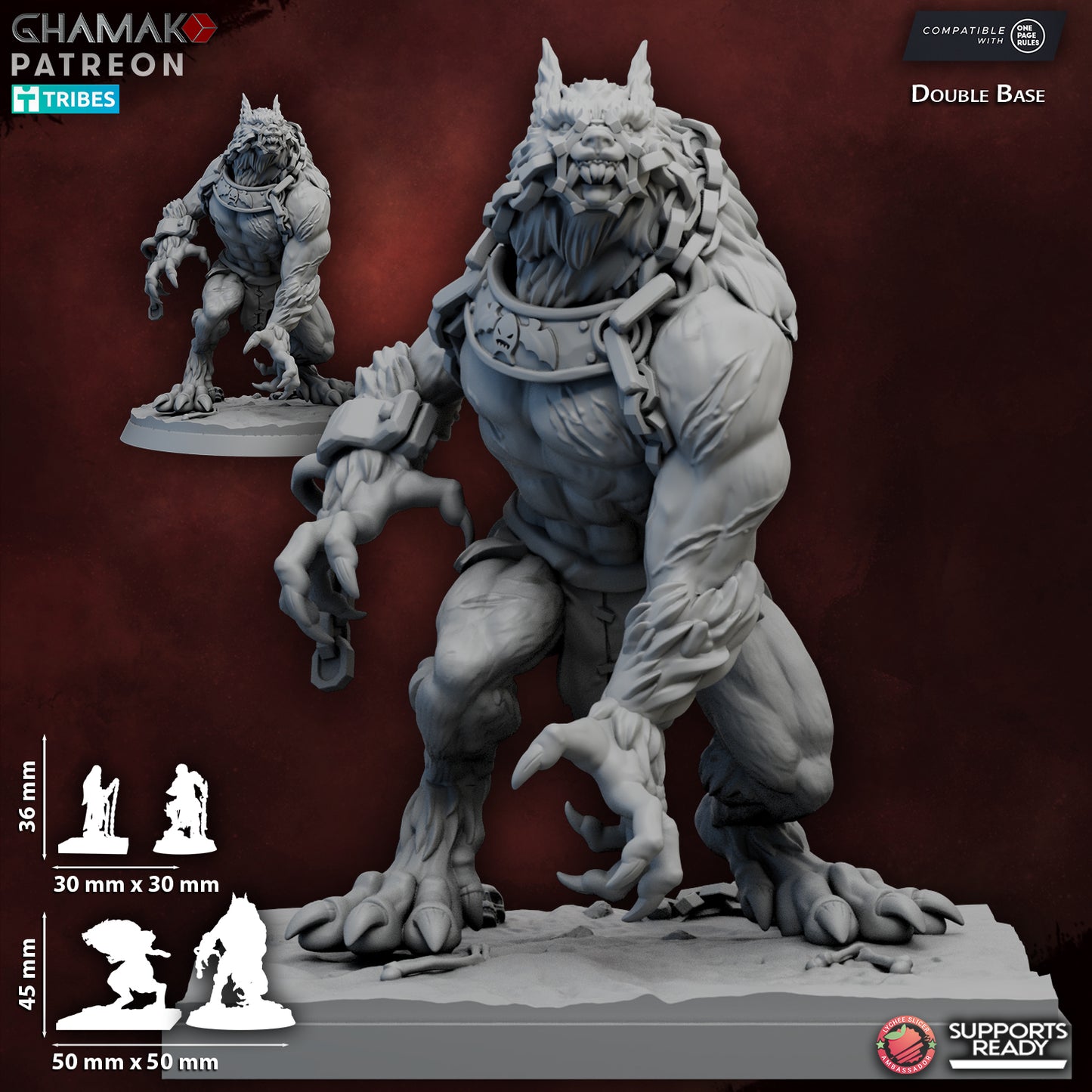 Enslaved Wyrkalla 30mm base
