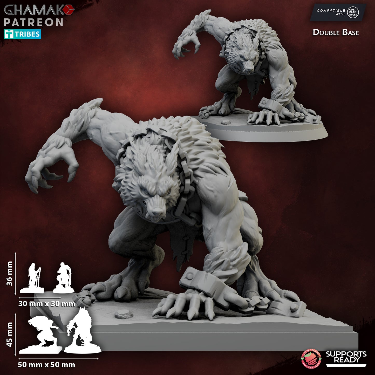 Enslaved Wyrkalla 30mm base