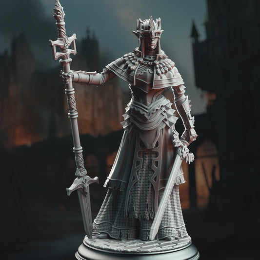 Half-Elf War Maiden Cleric - Evana the Proselytizer