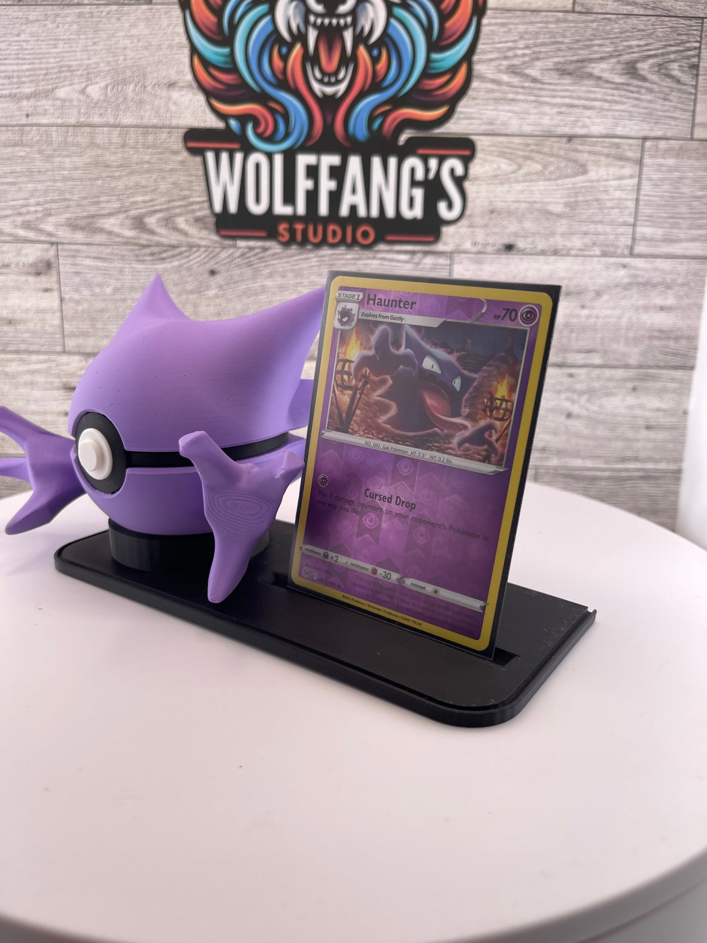 Pokemon Card & Pokeball Display Stand, TCG Card Holder, Dual Display Stand, Pokemon Collector Display, Trading Card Stand, Desk Shelf Decor