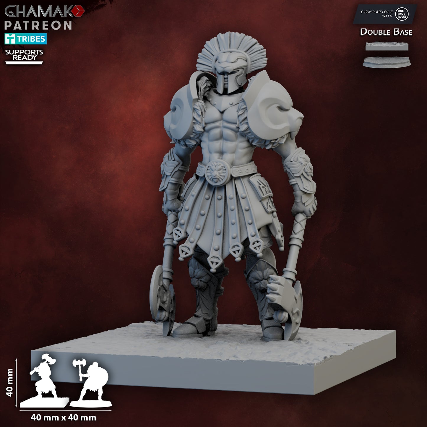 20 Unit Axes of the Golden Pride 32mm heroic scale