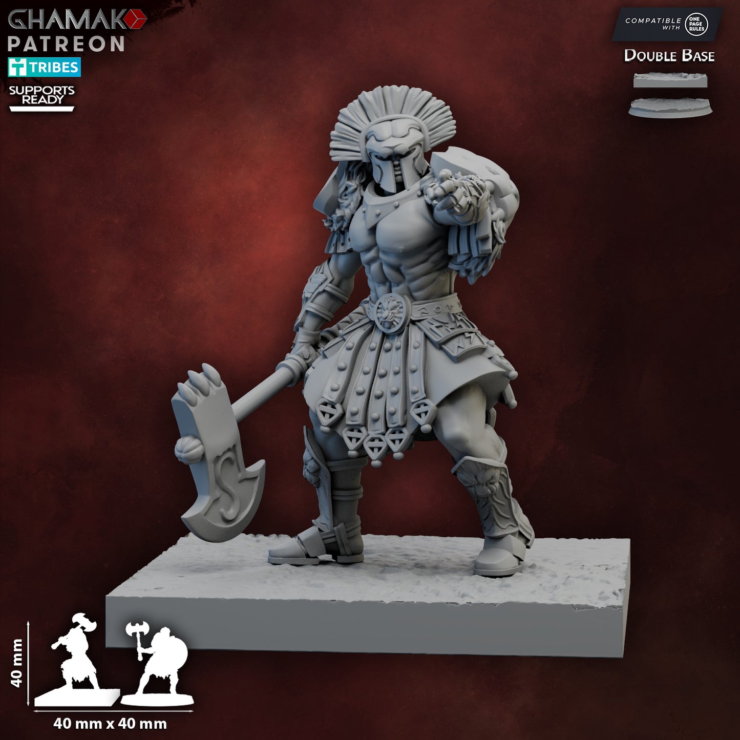 20 Unit Axes of the Golden Pride 32mm heroic scale