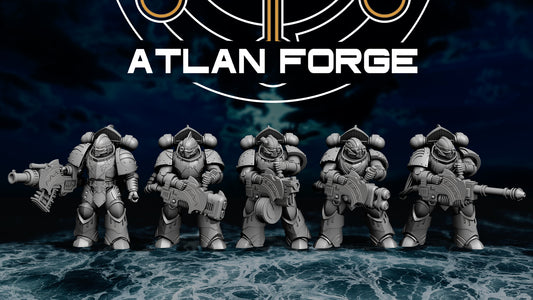 Wai Toa Delugers (5-Unit Set) by Atlan Forge 32mm Base