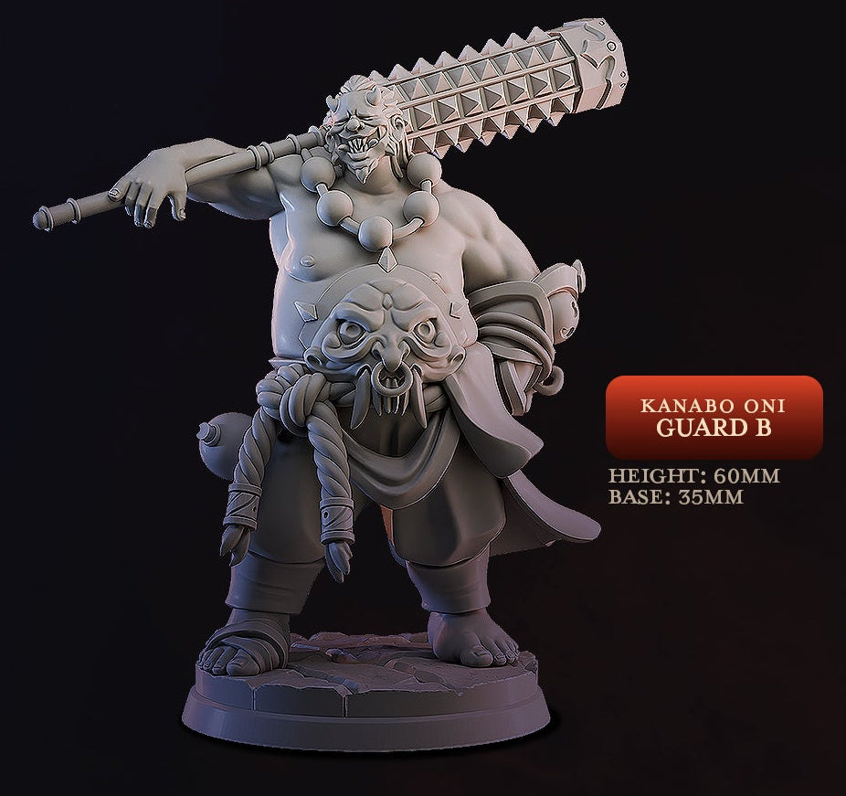 Kanabo Oni Guards | Age of the Oni | Cast n Play 35mm Base