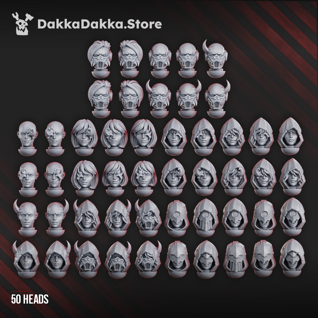 Unholy Space Coven Heads Set