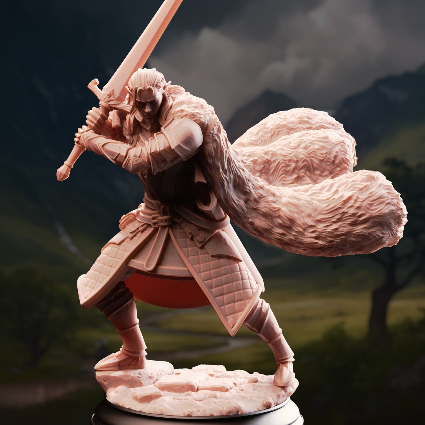 Elf Fighter - Harias of the Borderlands /32mm/75mm Scale