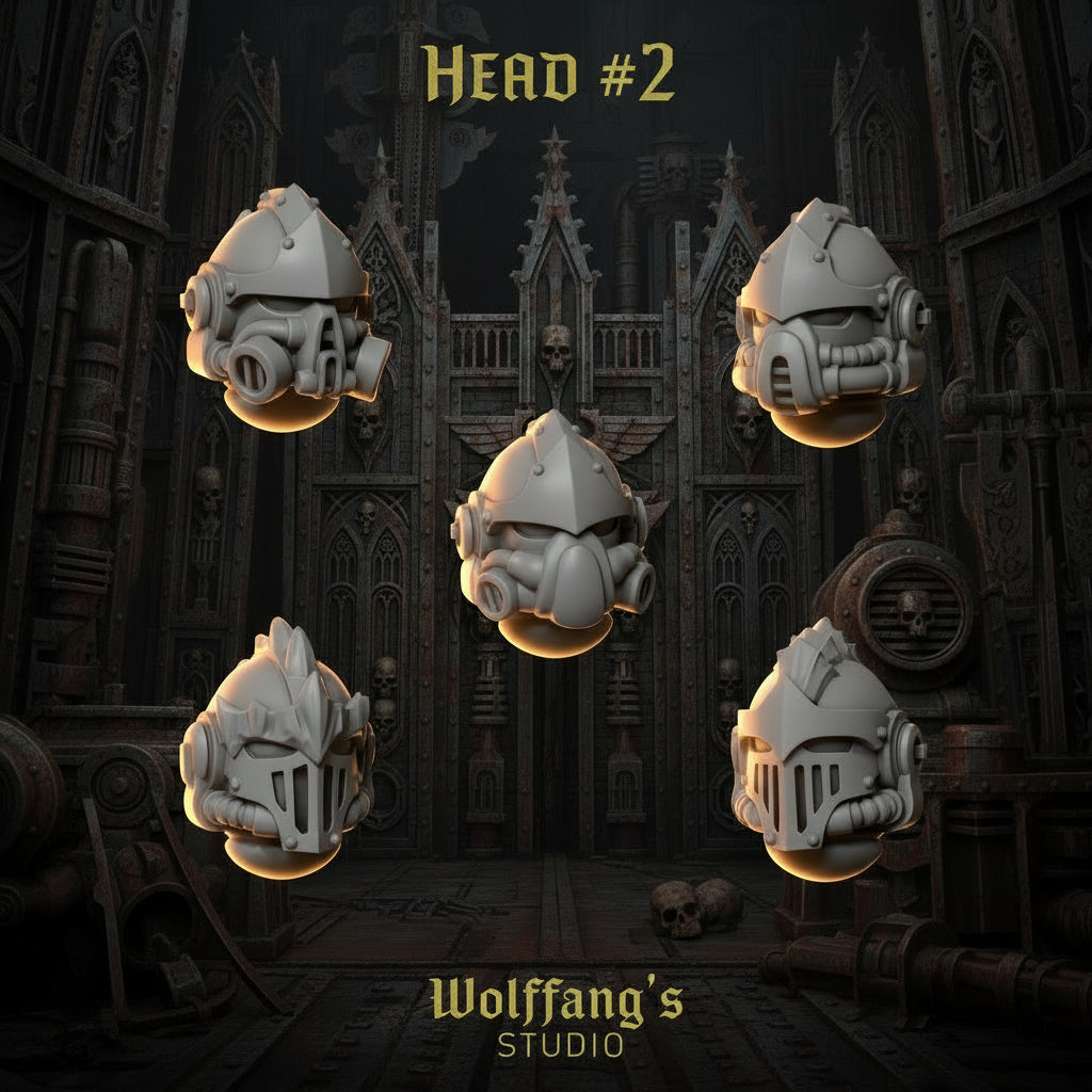 Heads #2 | Set of 5 Pieces | GreyTide Studio | 14K Prints