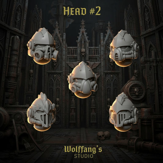 Heads #2 | Set of 5 Pieces | GreyTide Studio | 14K Prints