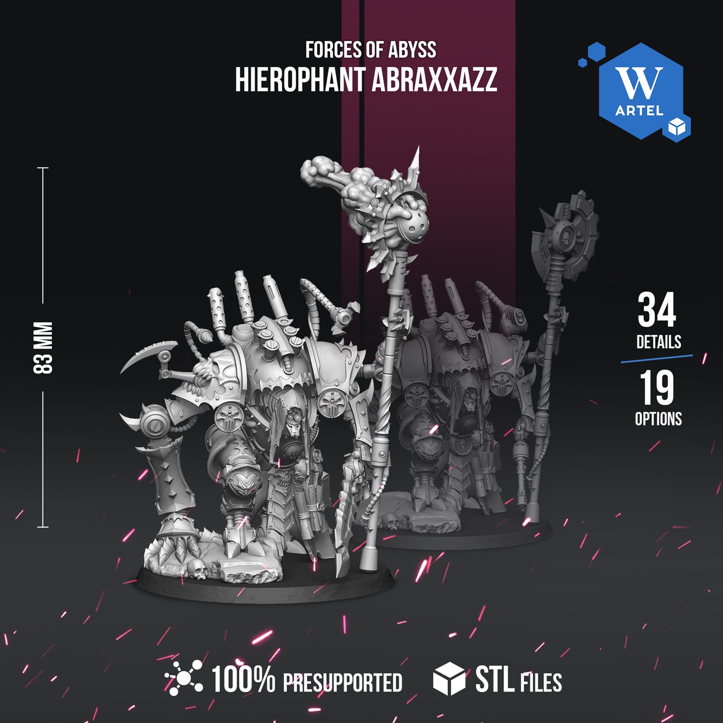 Hierophant Abraxxazz NO Base 28mm - Artel W