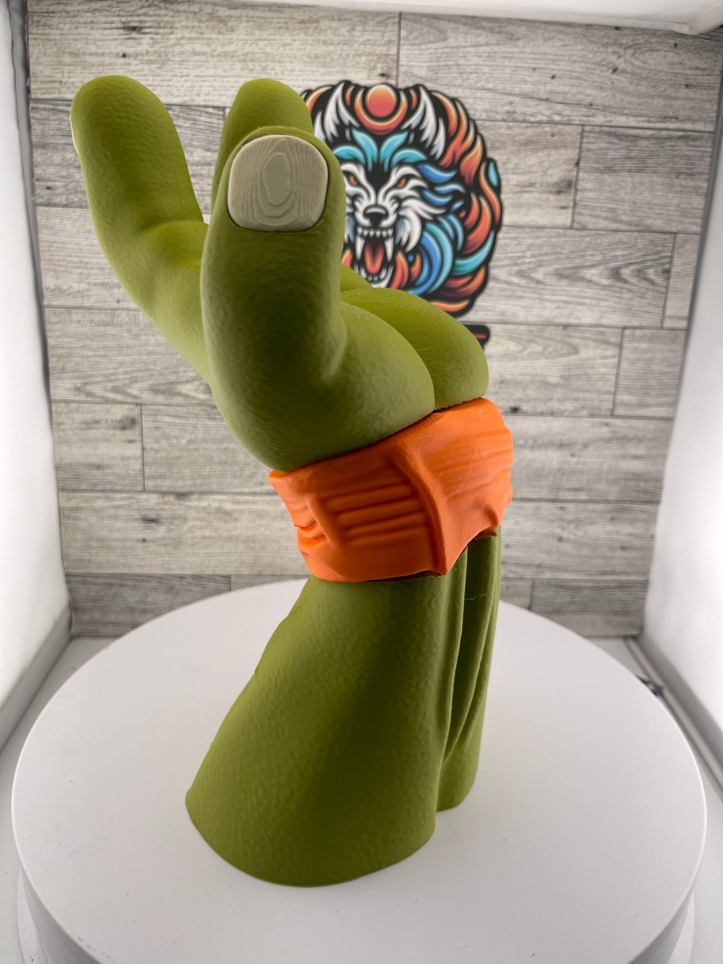 3D Printed Sewer Turtle Gaming Display Stand | Controller Holder | Headset Stand | Gamer Desk Setup Decor