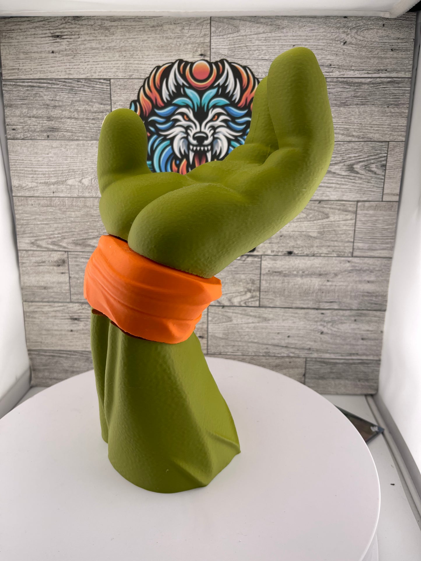 3D Printed Sewer Turtle Gaming Display Stand | Controller Holder | Headset Stand | Gamer Desk Setup Decor