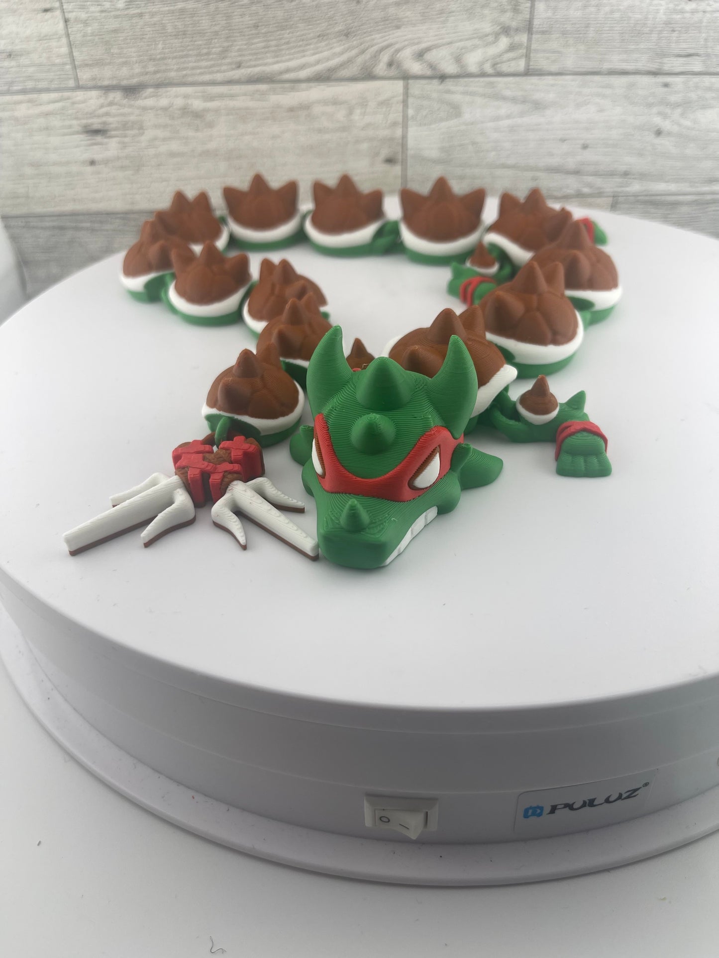 Karate Dragon Fidget Toy - 3D Printed Articutlated Flexi