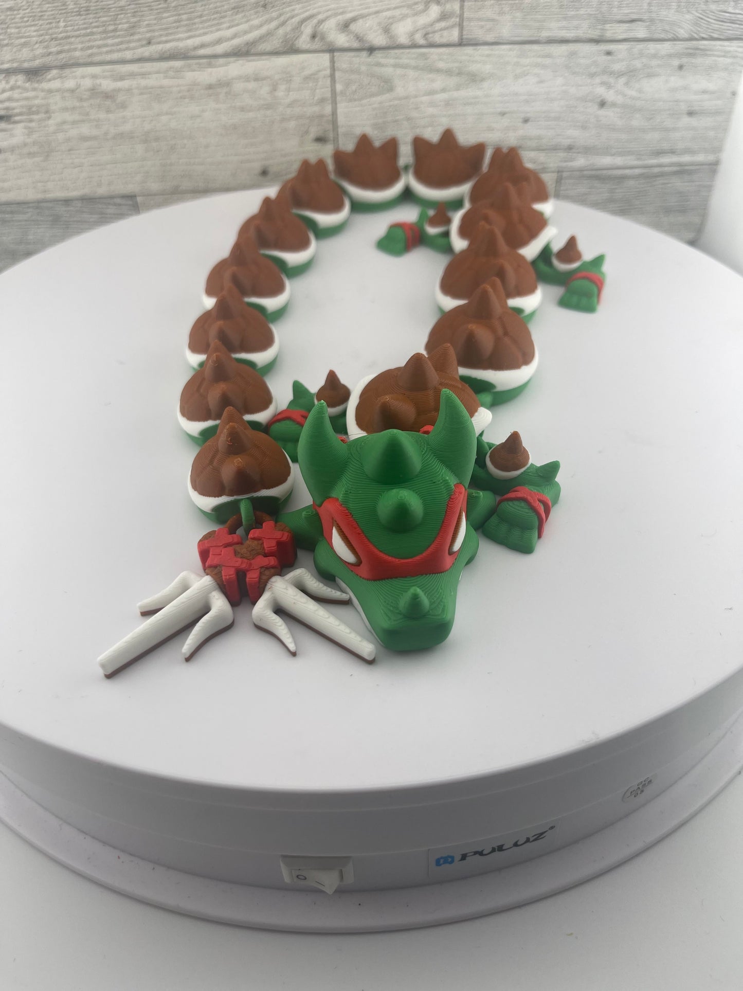 Karate Dragon Fidget Toy - 3D Printed Articutlated Flexi