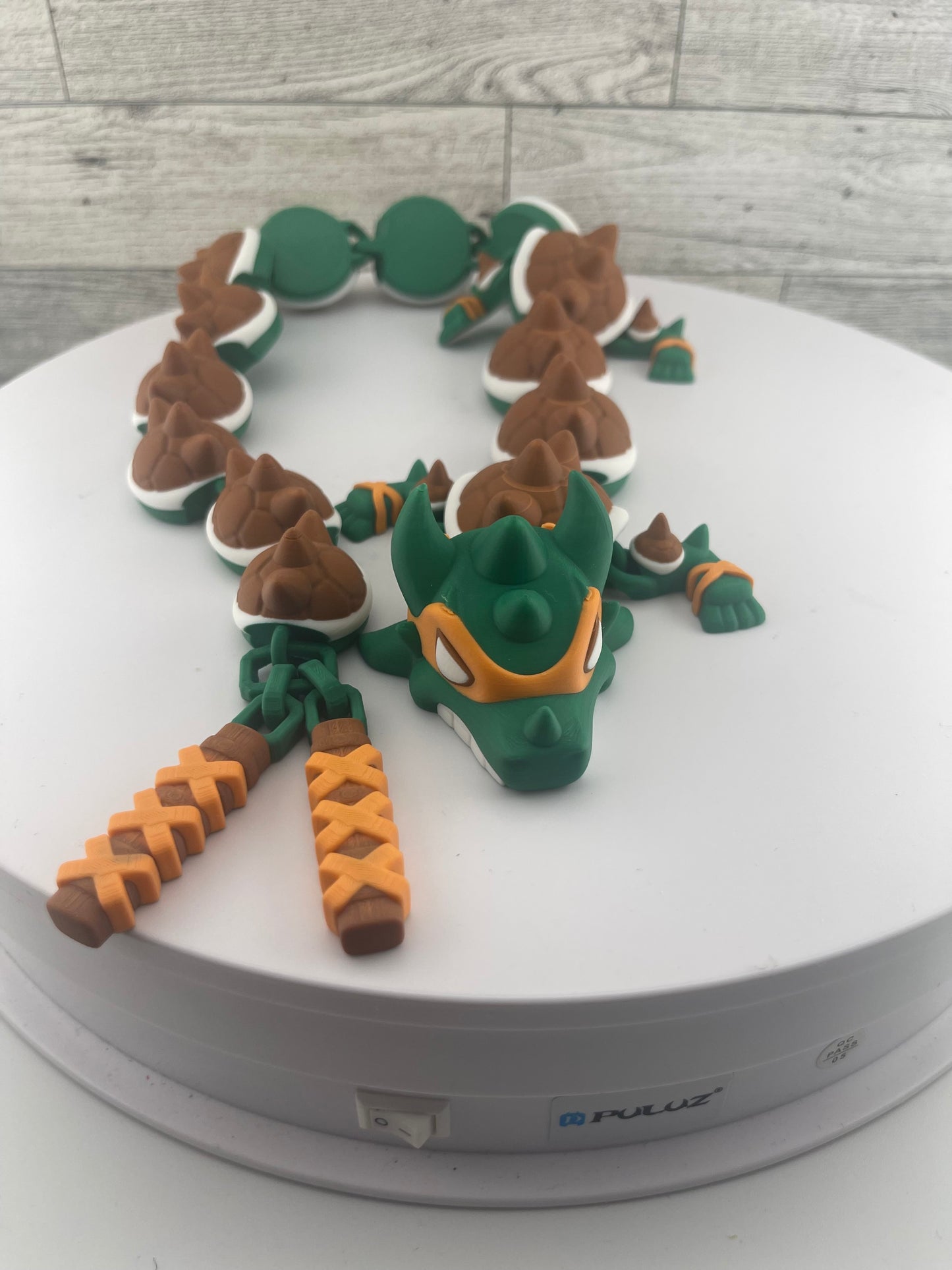 Karate Dragon Fidget Toy - 3D Printed Articutlated Flexi