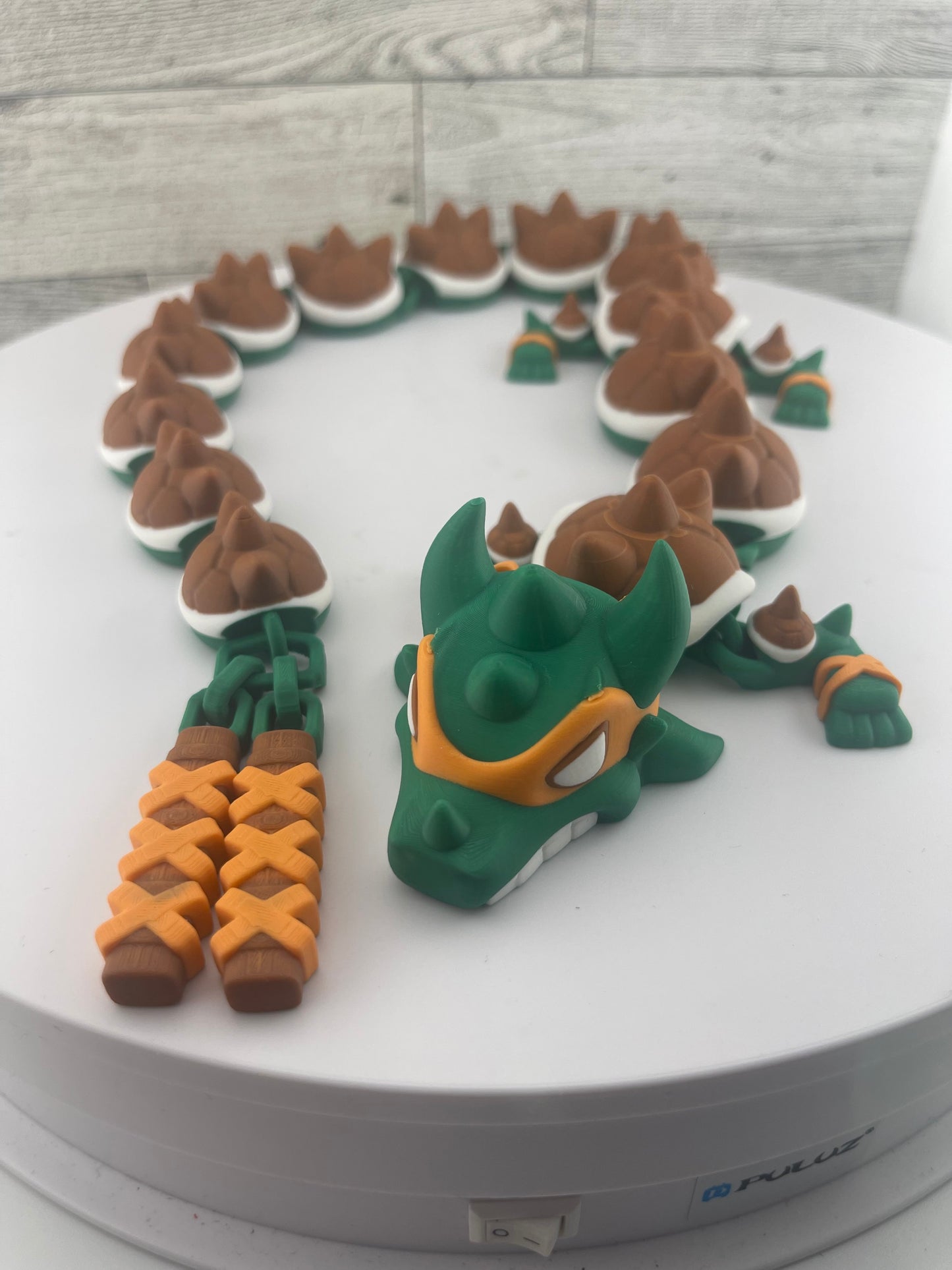 Karate Dragon Fidget Toy - 3D Printed Articutlated Flexi