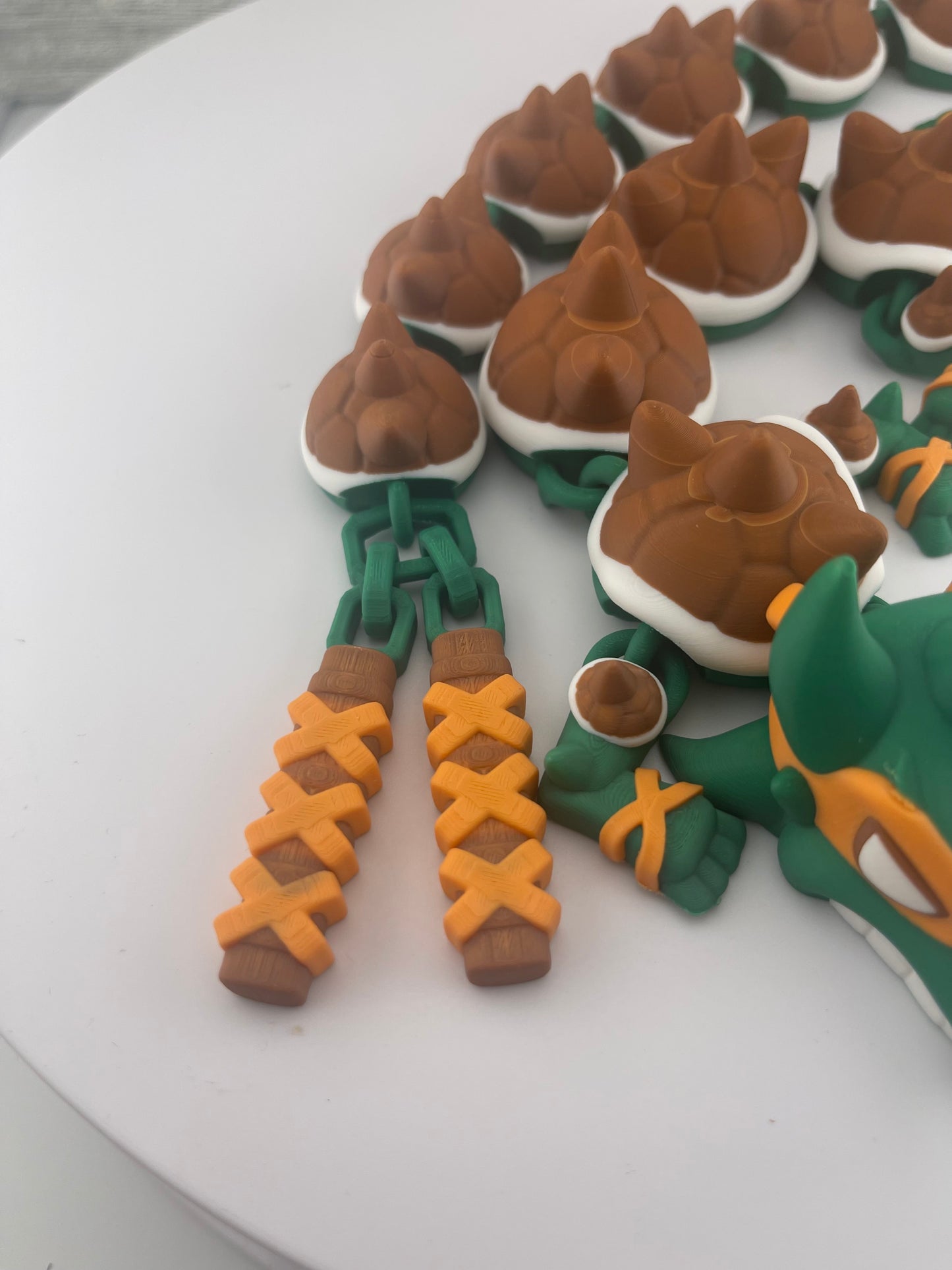 Karate Dragon Fidget Toy - 3D Printed Articutlated Flexi