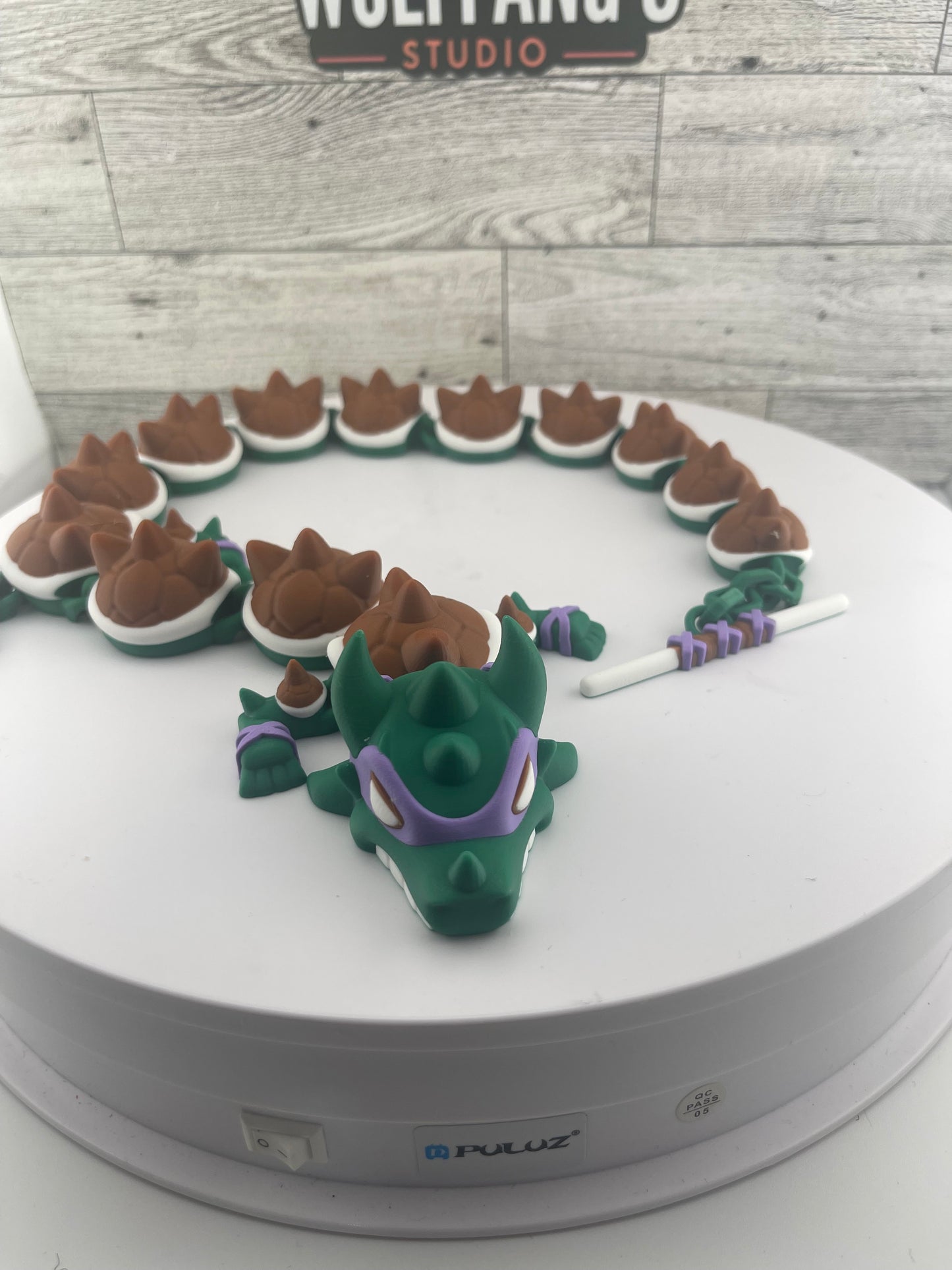 Karate Dragon Fidget Toy - 3D Printed Articutlated Flexi