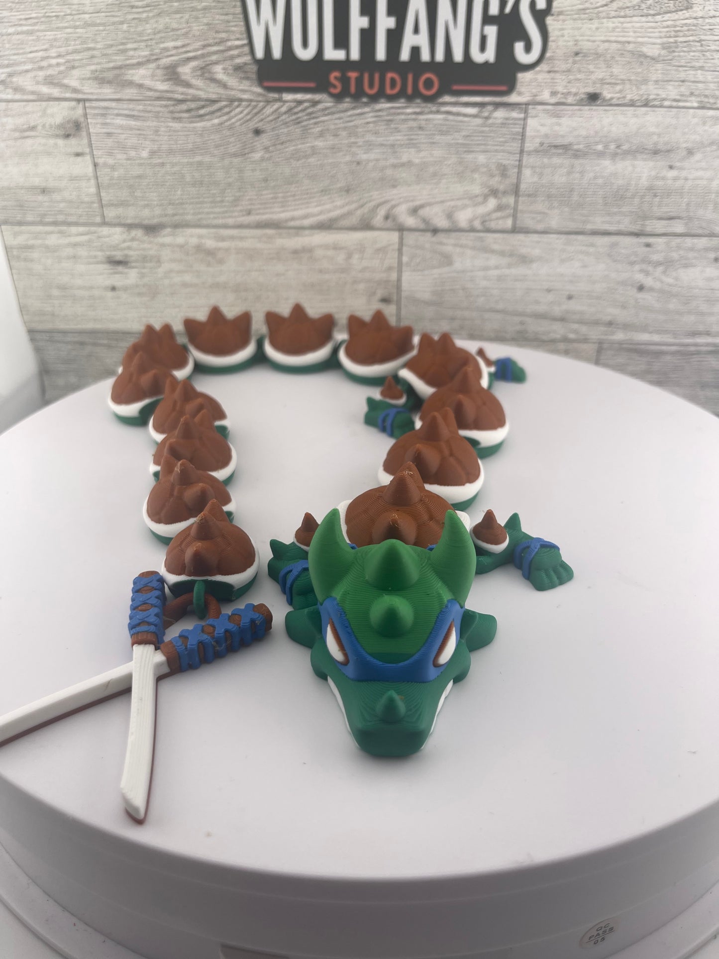 Karate Dragon Fidget Toy - 3D Printed Articutlated Flexi