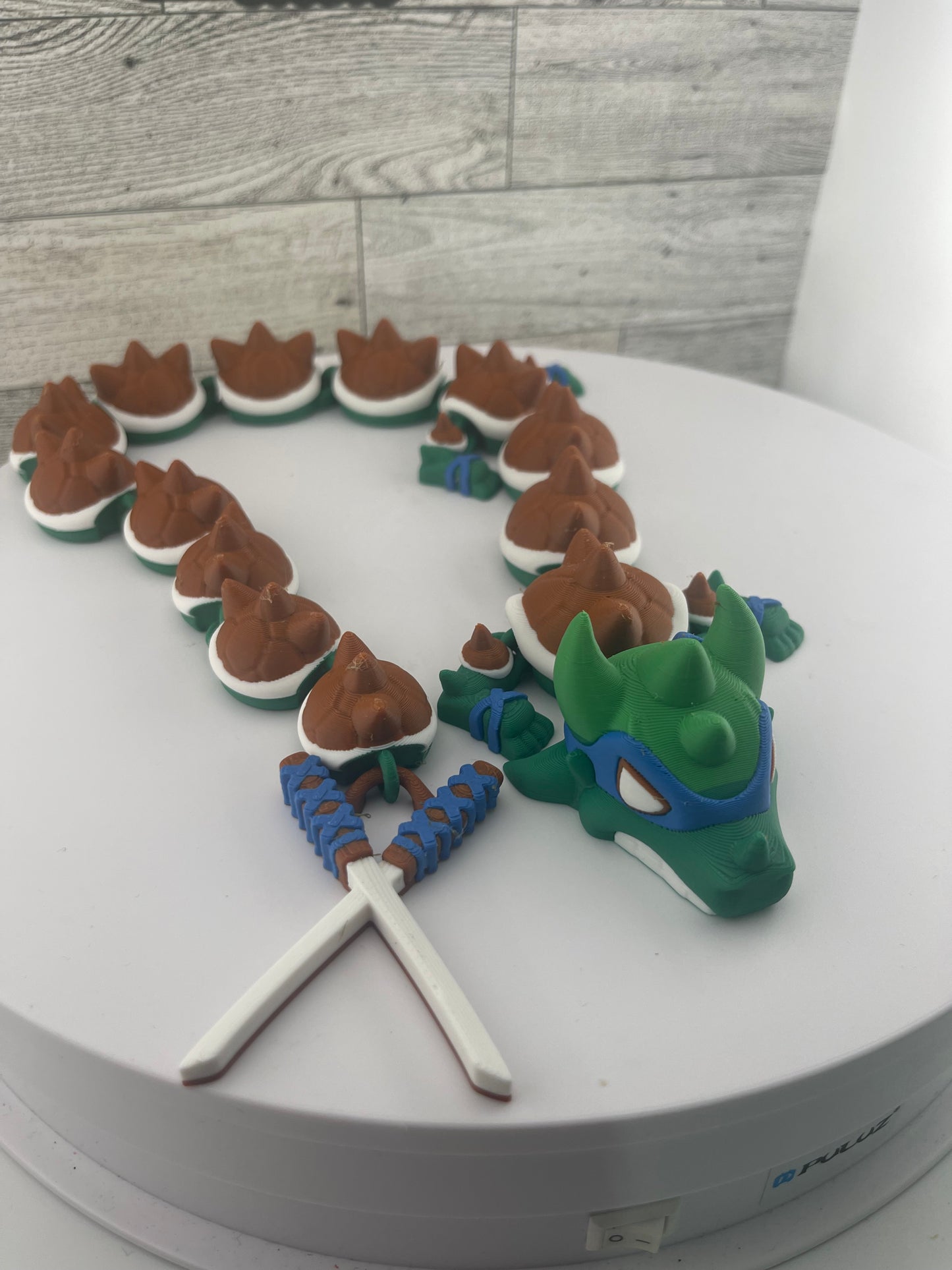 Karate Dragon Fidget Toy - 3D Printed Articutlated Flexi
