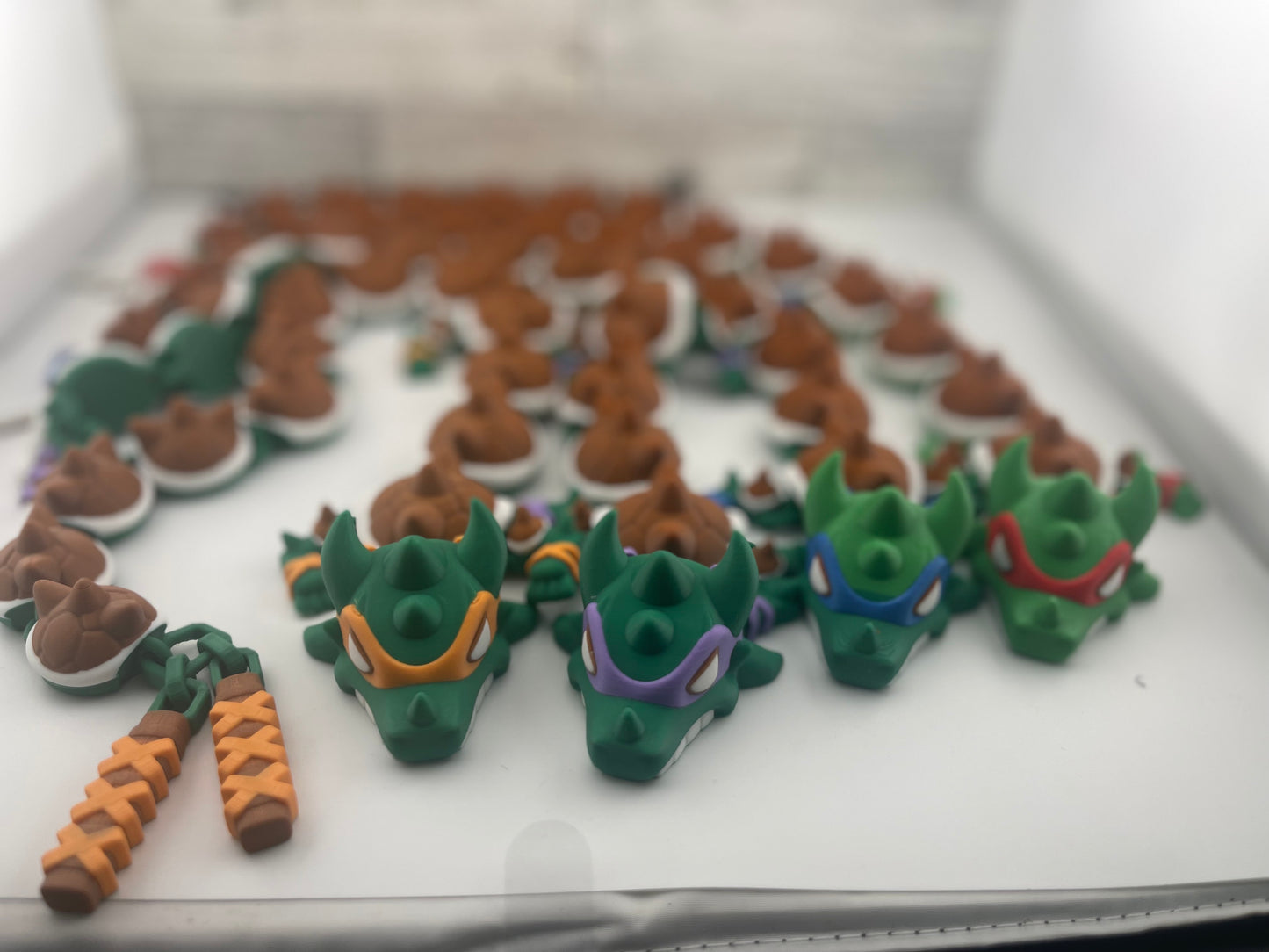 Karate Dragon Fidget Toy - 3D Printed Articutlated Flexi