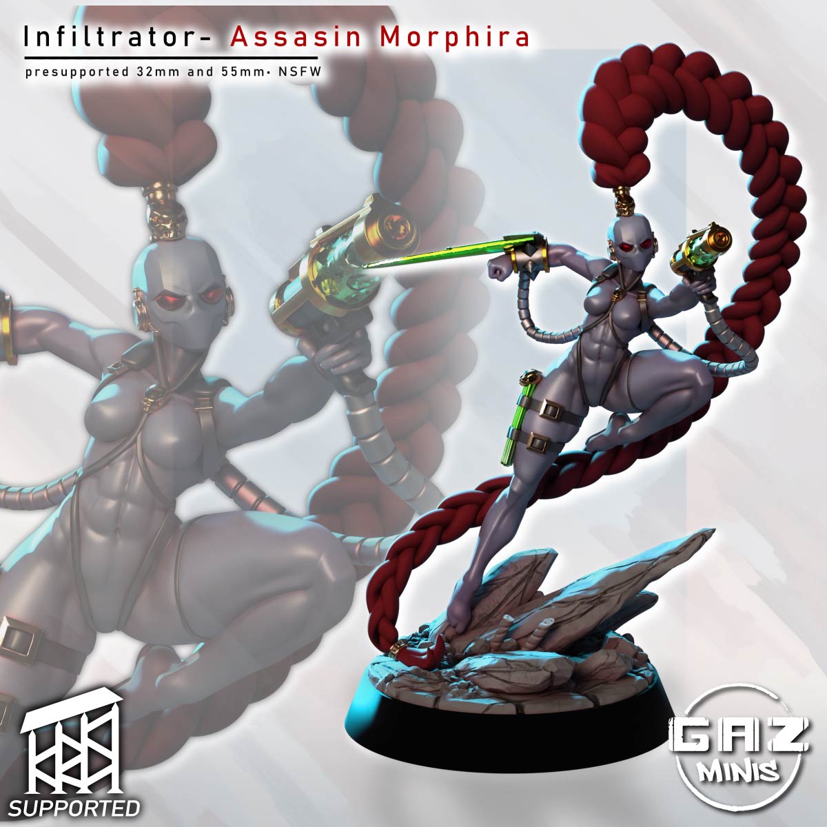 Infiltrator Assassin Morphira 32mm and 55mm