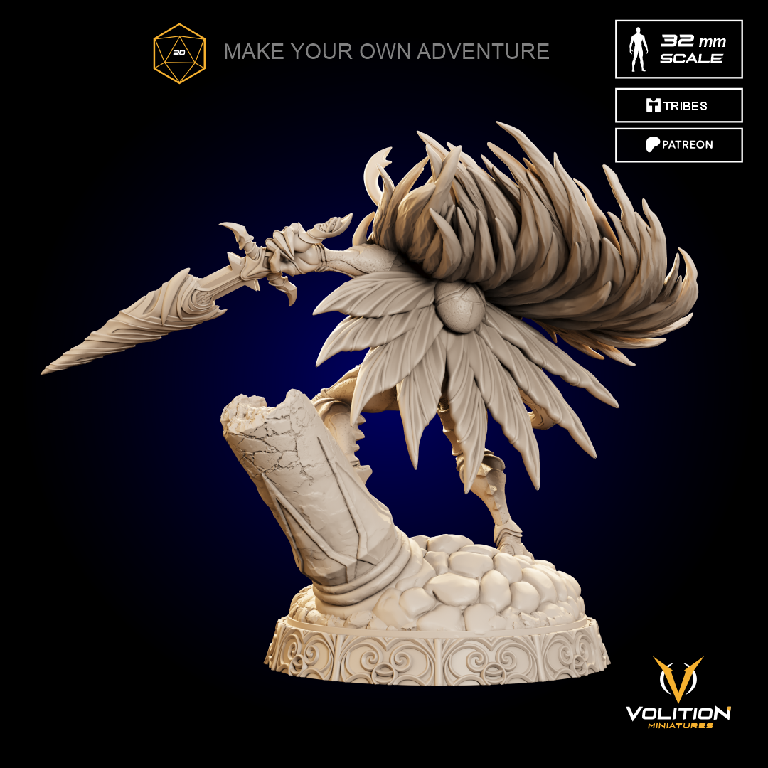 Void Knight Resin Miniature – 32mm / 75mm / 1:10 Scale – Dark Fantasy Tabletop Figure – Volition Miniatures