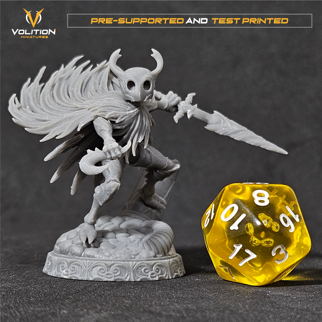 Void Knight Resin Miniature – 32mm / 75mm / 1:10 Scale – Dark Fantasy Tabletop Figure – Volition Miniatures
