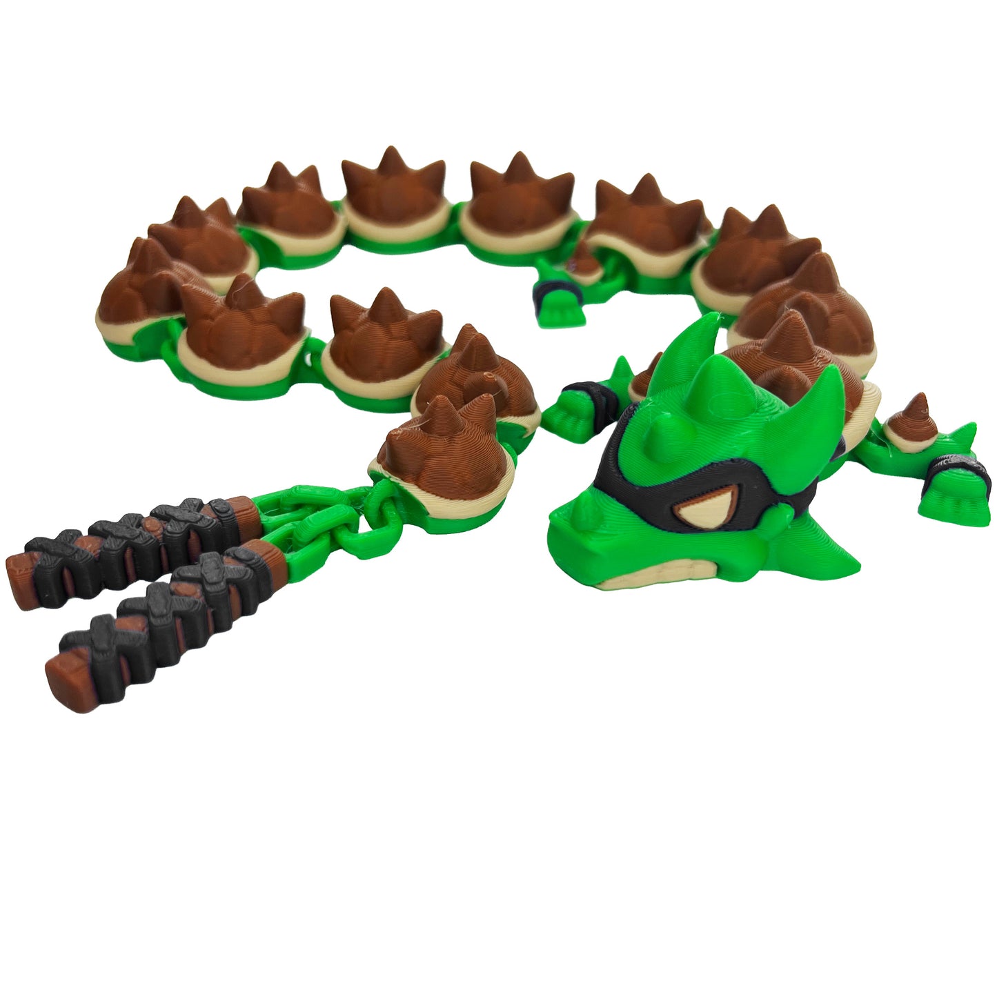 Karate Dragon Fidget Toy - 3D Printed Articutlated Flexi