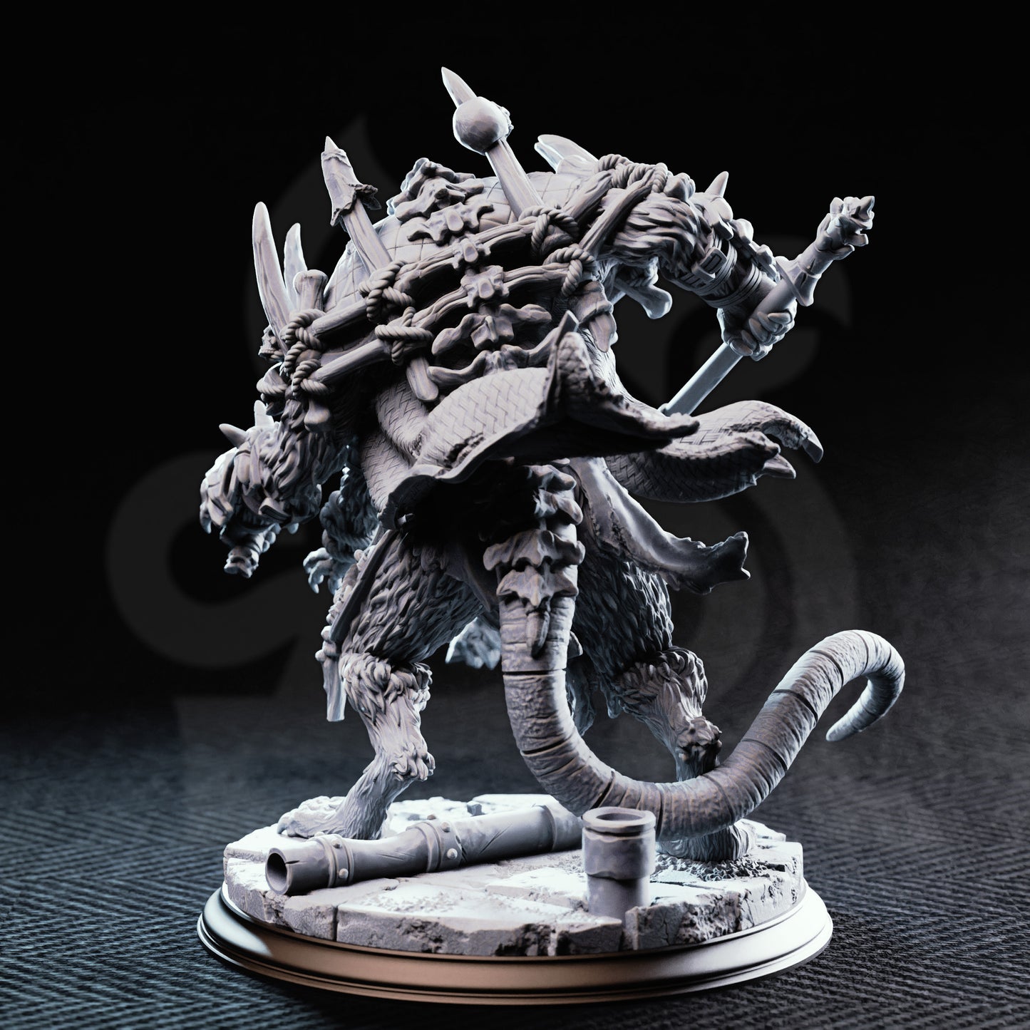 The Rat King - Königsratte 50mm Base
