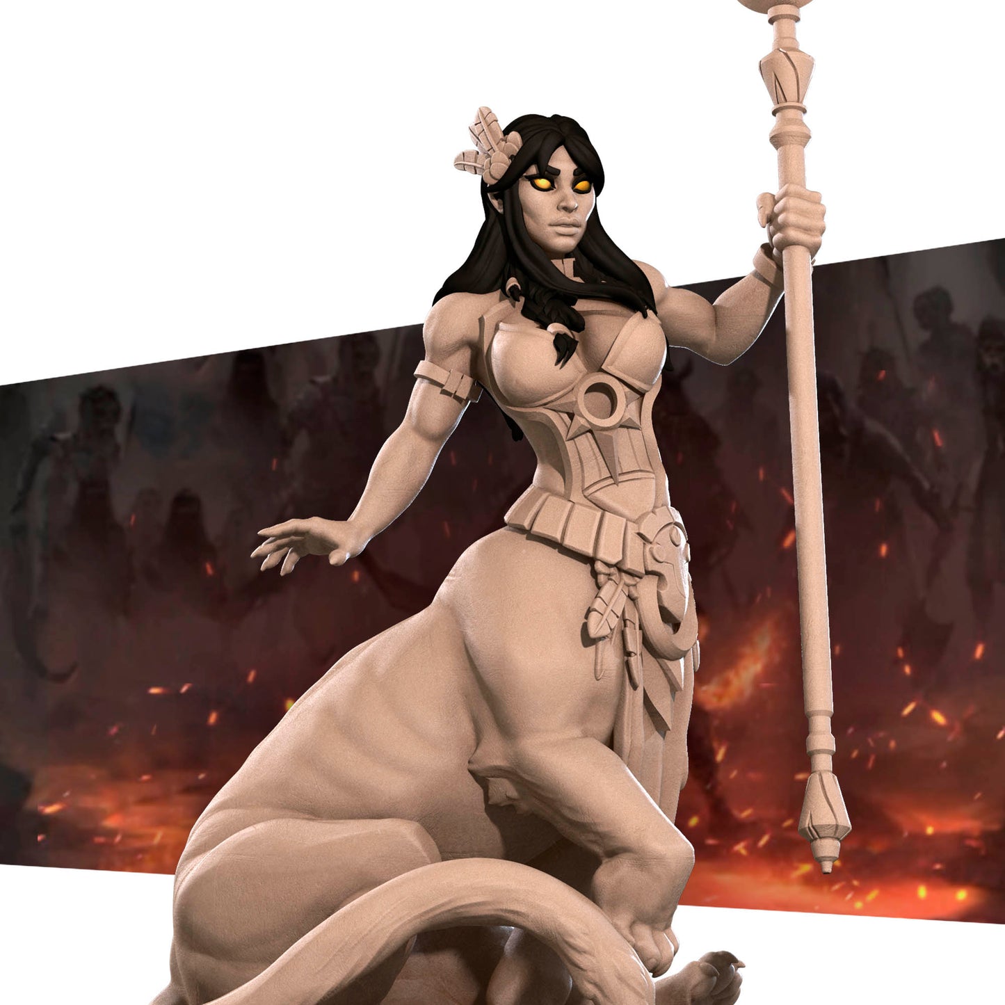 Laia, the Gilded Lamia (2 Versions) [NSFW]