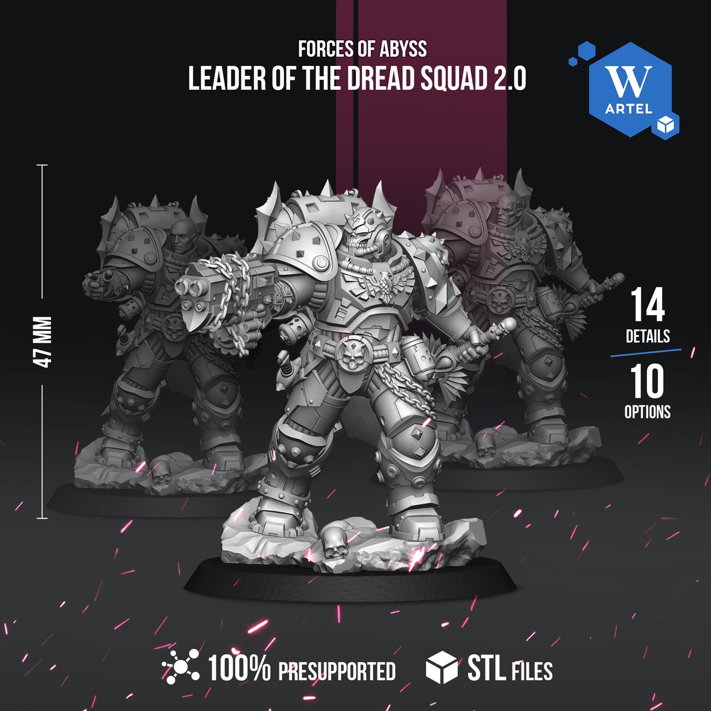 Leader of the Dread Squad 2.0 NO Base 28mm - Artel W