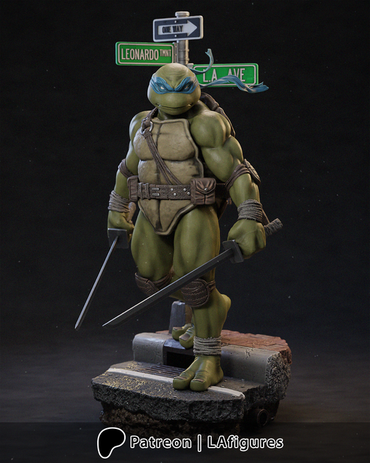 TMNT Leonardo Custom Statue 6 Tall Unpainted Models