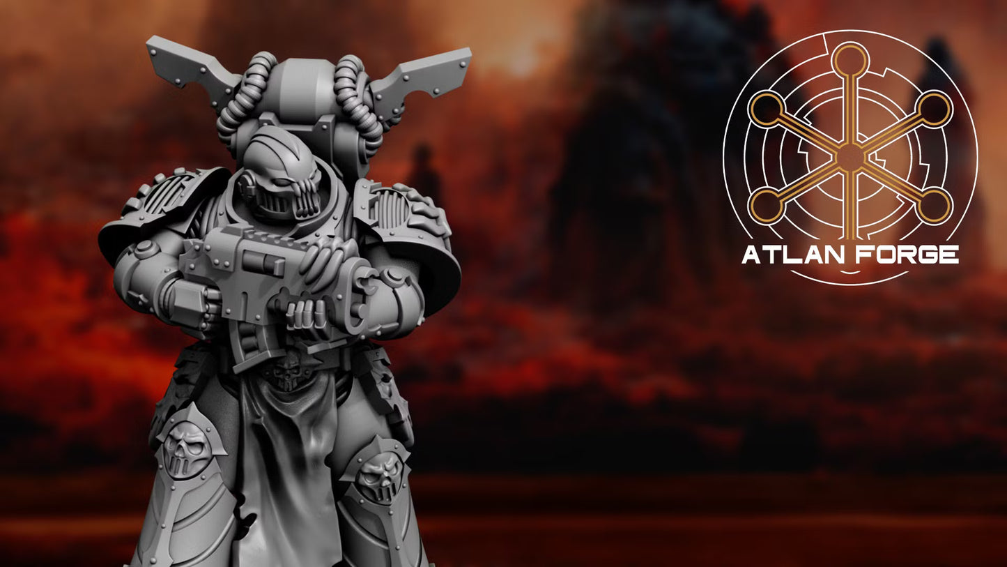 Dark Troopers of Hades (5-Unit Set) by Atlan Forge 32mm Base