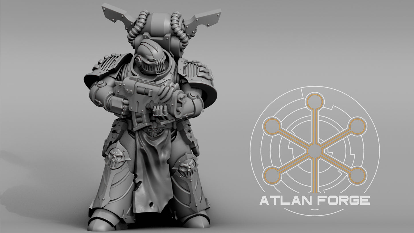 Dark Troopers of Hades (5-Unit Set) by Atlan Forge 32mm Base