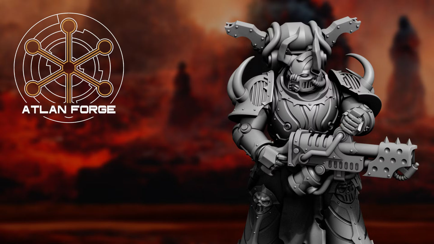 Dark Troopers of Hades (5-Unit Set) by Atlan Forge 32mm Base