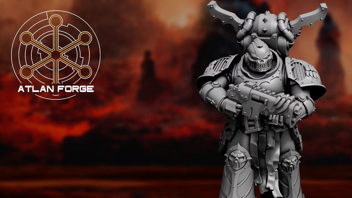 Dark Troopers of Hades (5-Unit Set) by Atlan Forge 32mm Base