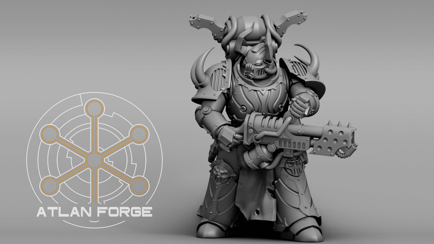Dark Troopers of Hades (5-Unit Set) by Atlan Forge 32mm Base