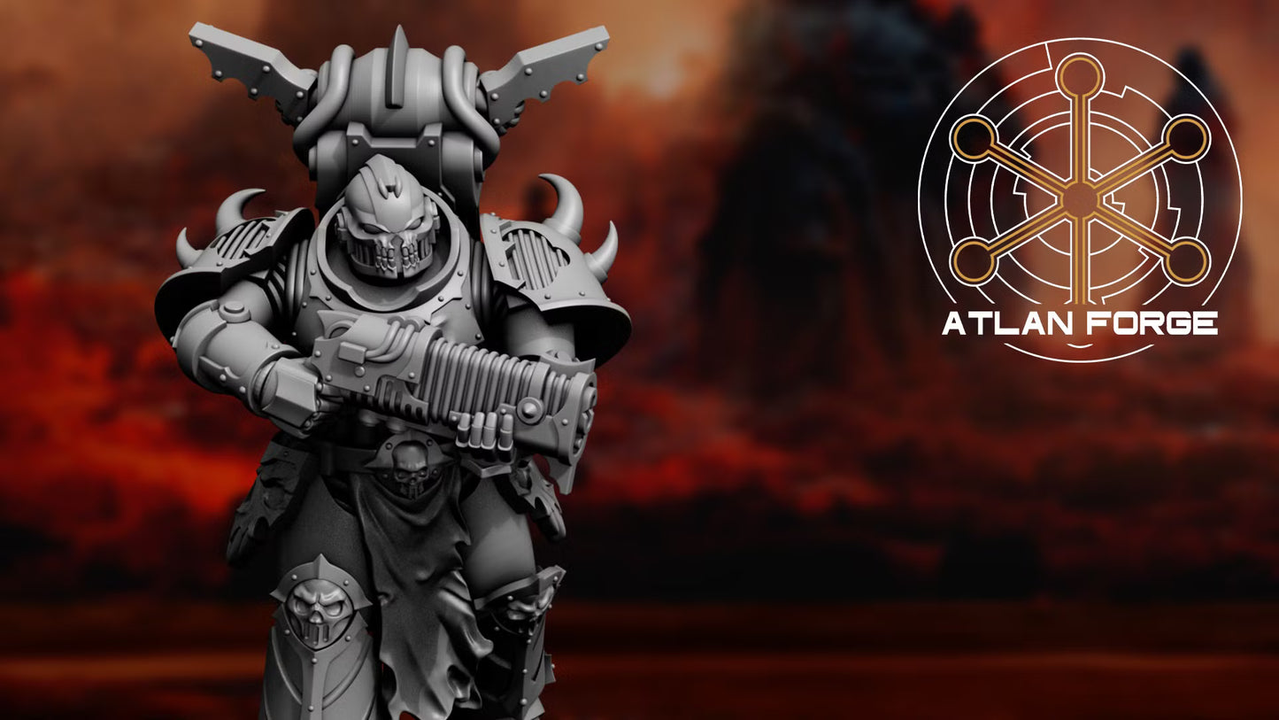 Dark Troopers of Hades (5-Unit Set) by Atlan Forge 32mm Base