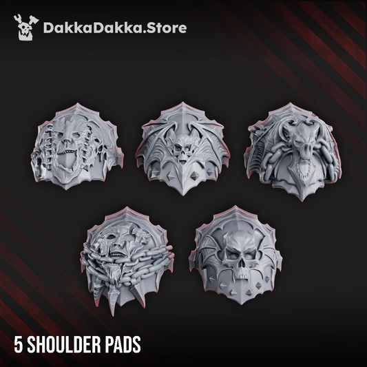 Nocturnal Shoulder Pads Set №2 Set of 5